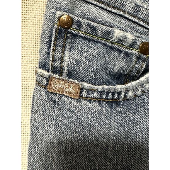 Cruel Girl Size 9 Blue Slim Fit Womens Jeans Casual Grunge Cowgirl Distressed - Picture 2 of 16